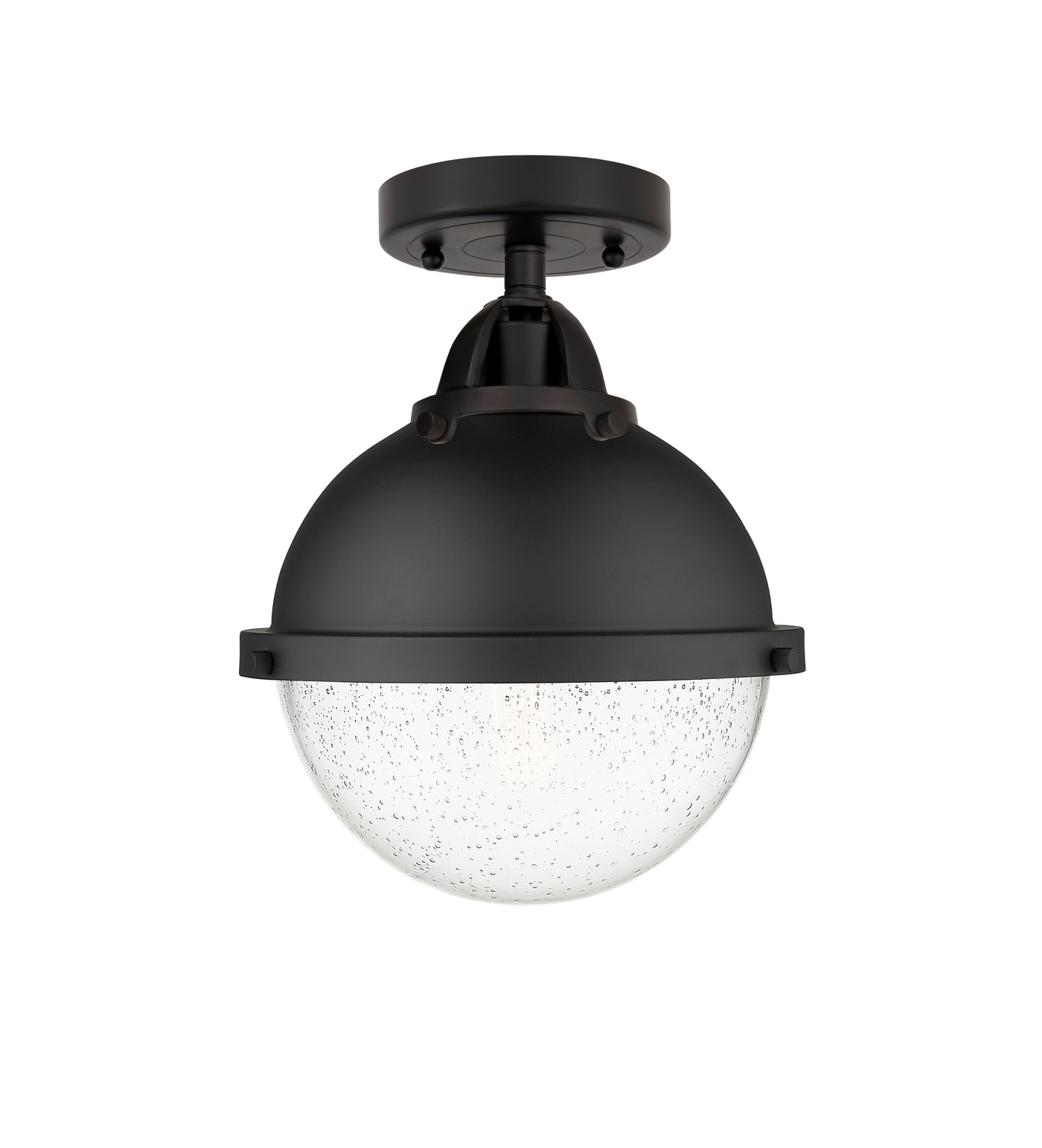 Nouveau Semi-Flush Mount Brushed Satin Nickel
