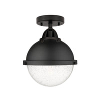 Nouveau Semi-Flush Mount Brushed Satin Nickel
