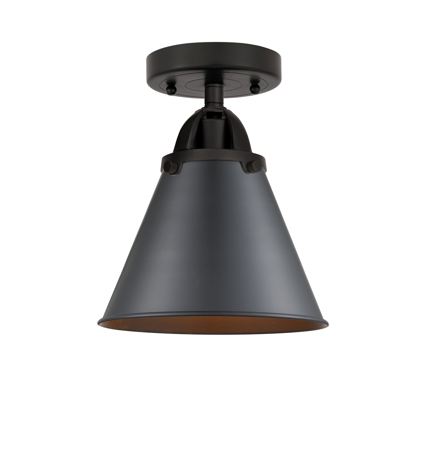Nouveau Semi-Flush Mount 2 Light Satin Nickel