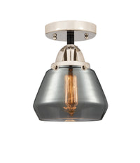 Nouveau Semi-Flush Mount Brushed Satin Nickel