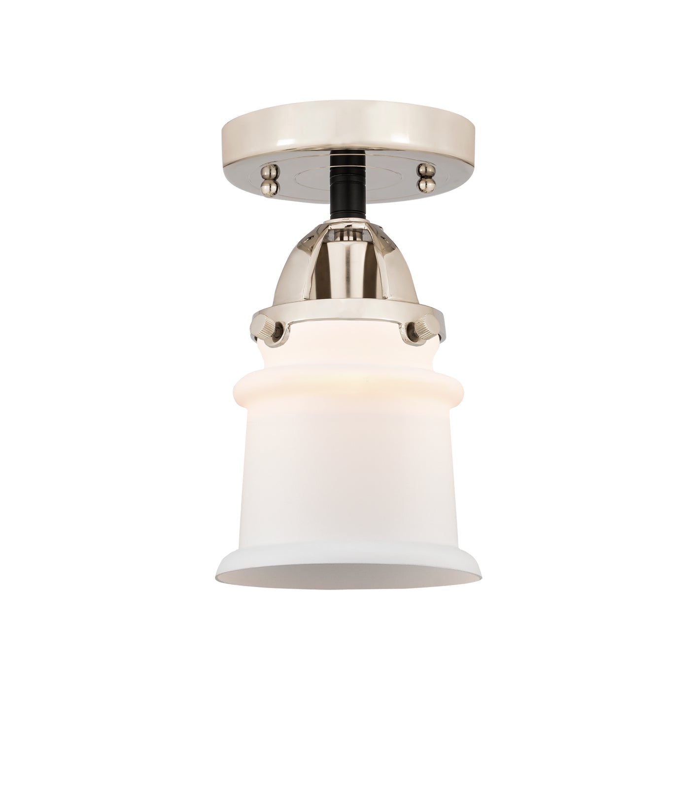 Nouveau Semi-Flush Mount Brushed Satin Nickel