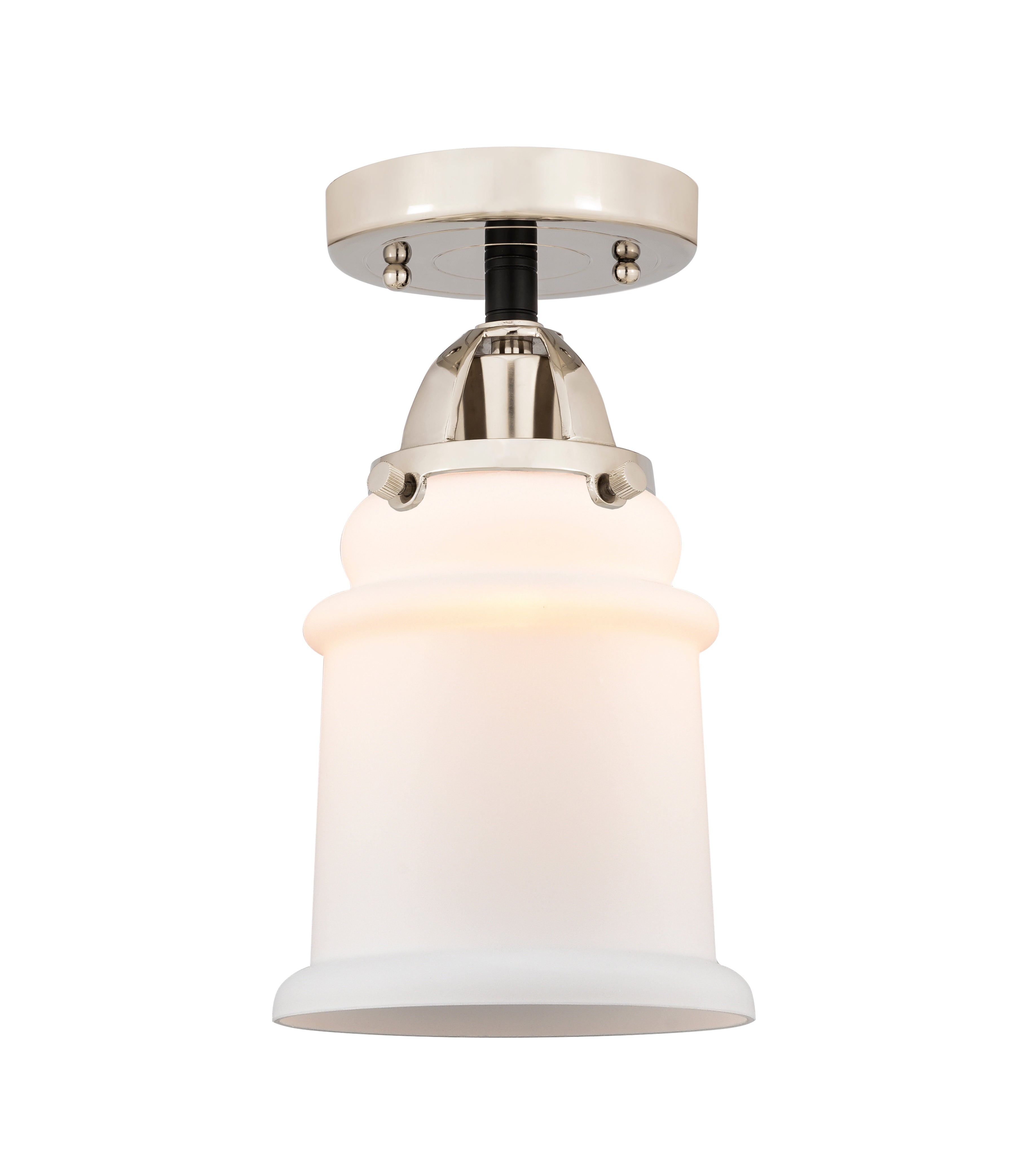Nouveau Semi-Flush Mount Brushed Satin Nickel