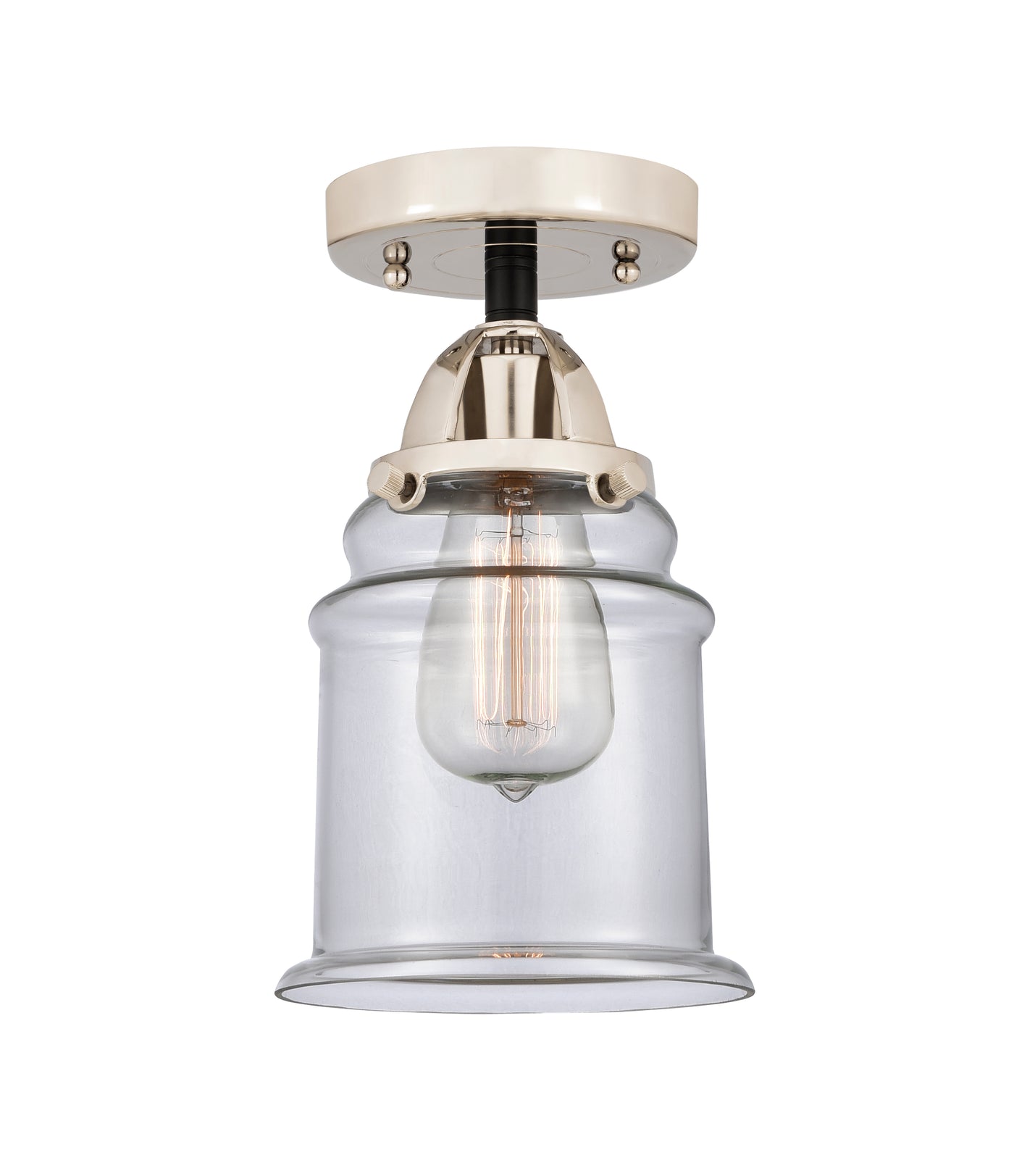 Nouveau Semi-Flush Mount Brushed Nickel