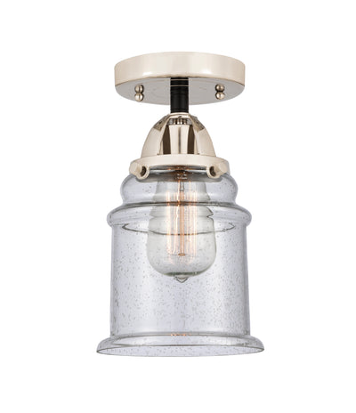 Nouveau Semi-Flush Mount Brushed Satin Nickel