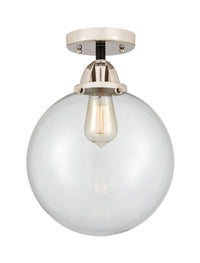 Nouveau Semi-Flush Mount Brushed Satin Nickel