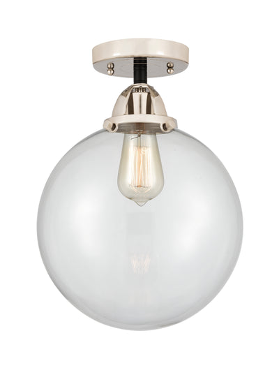 Nouveau Semi-Flush Mount Brushed Satin Nickel