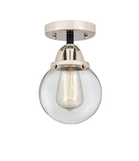 Nouveau Semi-Flush Mount Brushed Satin Nickel