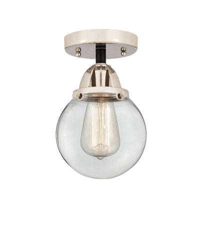 Nouveau Semi-Flush Mount Brushed Satin Nickel