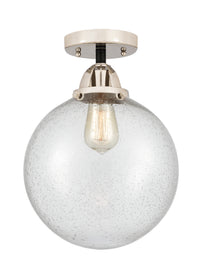Nouveau Semi-Flush Mount Brushed Satin Nickel
