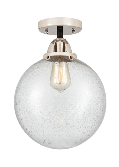 Nouveau Semi-Flush Mount Brushed Satin Nickel