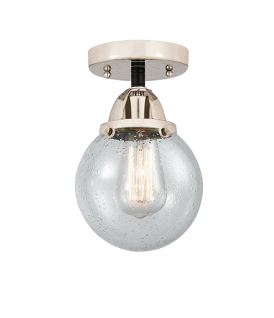 Nouveau Semi-Flush Mount Brushed Satin Nickel