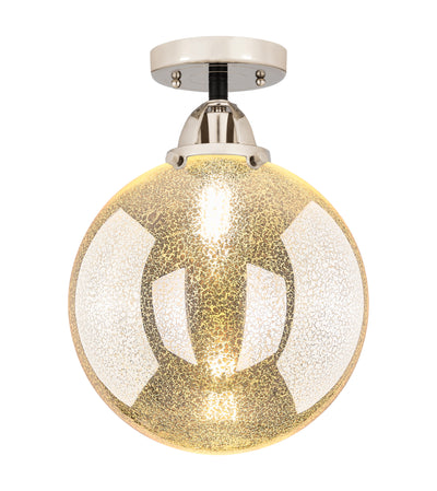 Nouveau Semi-Flush Mount Brushed Satin Nickel