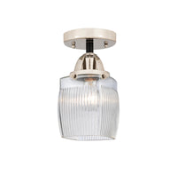 Nouveau Semi-Flush Mount 2 Lights Nickel