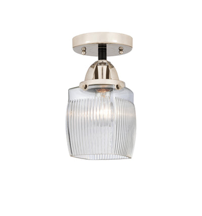 Nouveau Semi-Flush Mount 2 Lights Nickel