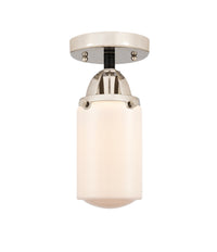 Nouveau Semi-Flush Mount Brushed Satin Nickel