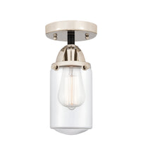 Nouveau Semi-Flush Mount Brushed Satin Nickel