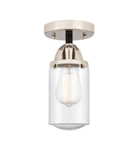 Nouveau Semi-Flush Mount Brushed Satin Nickel