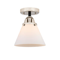 Nouveau Semi-Flush Brushed Satin Nickel