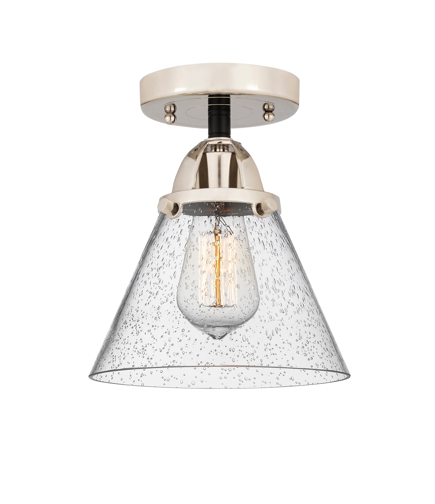 Nouveau Semi-Flush Mount Brushed Nickel