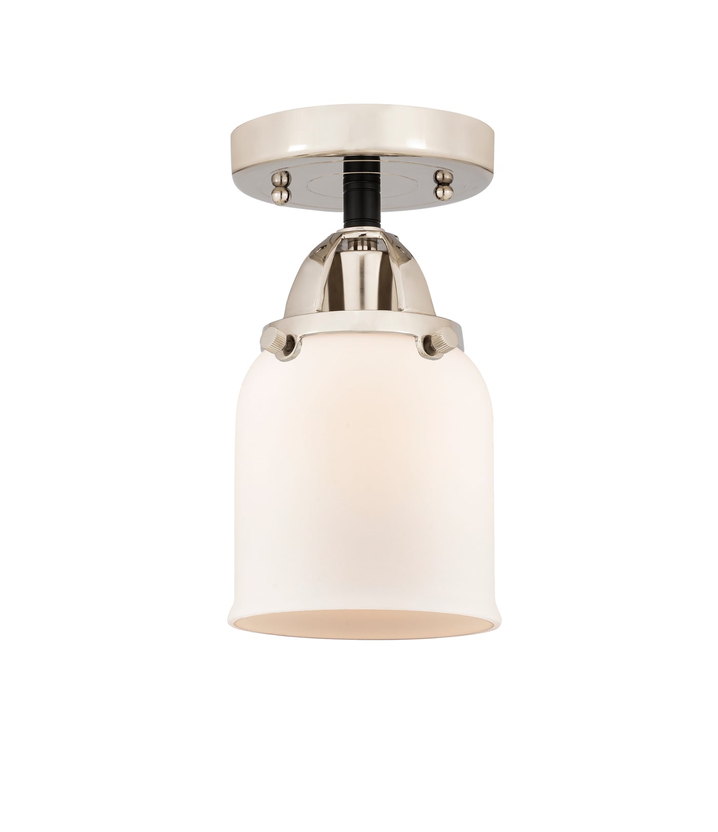 Nouveau Semi-Flush Mount Brushed Satin Nickel