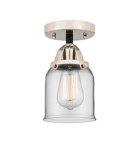 Nouveau Semi-Flush Mount Brushed Satin Nickel