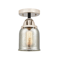 Nouveau Semi-Flush Mount Brushed Satin Nickel