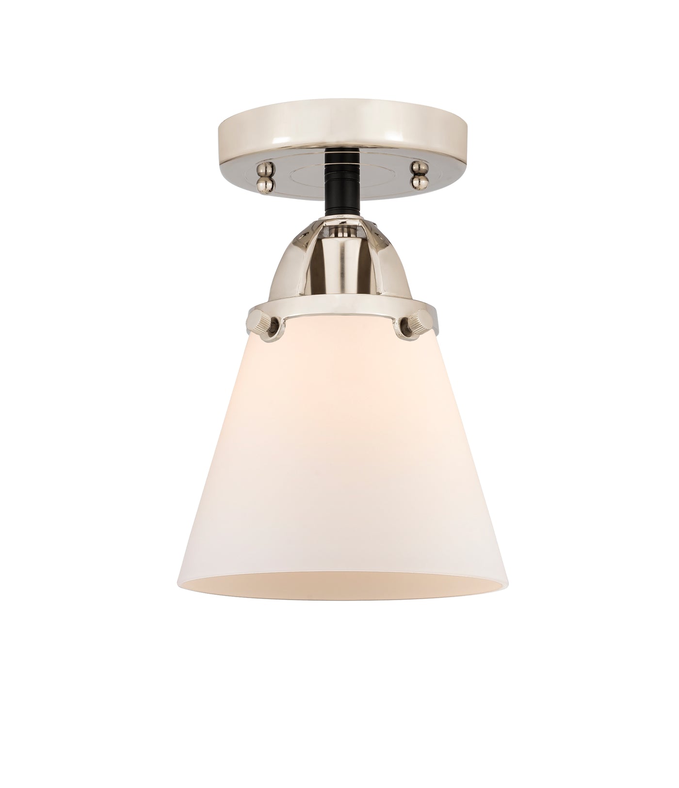 Nouveau Semi-Flush Mount Brushed Satin Nickel