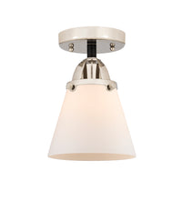 Nouveau Semi-Flush Mount Brushed Satin Nickel
