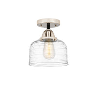 Nouveau Semi-Flush Mount Brushed Satin Nickel