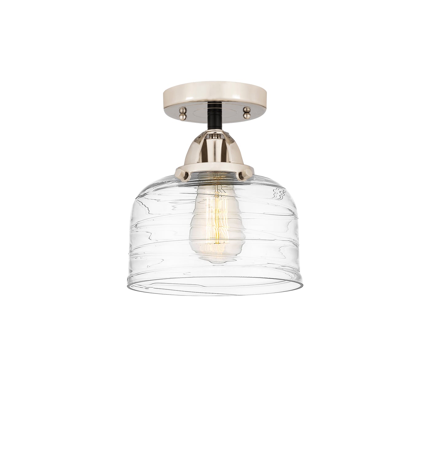 Nouveau Semi-Flush Mount Cast Brass