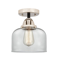 Nouveau Semi-Flush Mount Brushed Satin Nickel