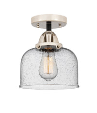 Nouveau Semi-Flush Mount Brushed Satin Nickel