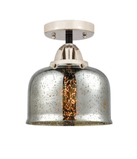 Nouveau Semi-Flush Mount Brushed Satin Nickel
