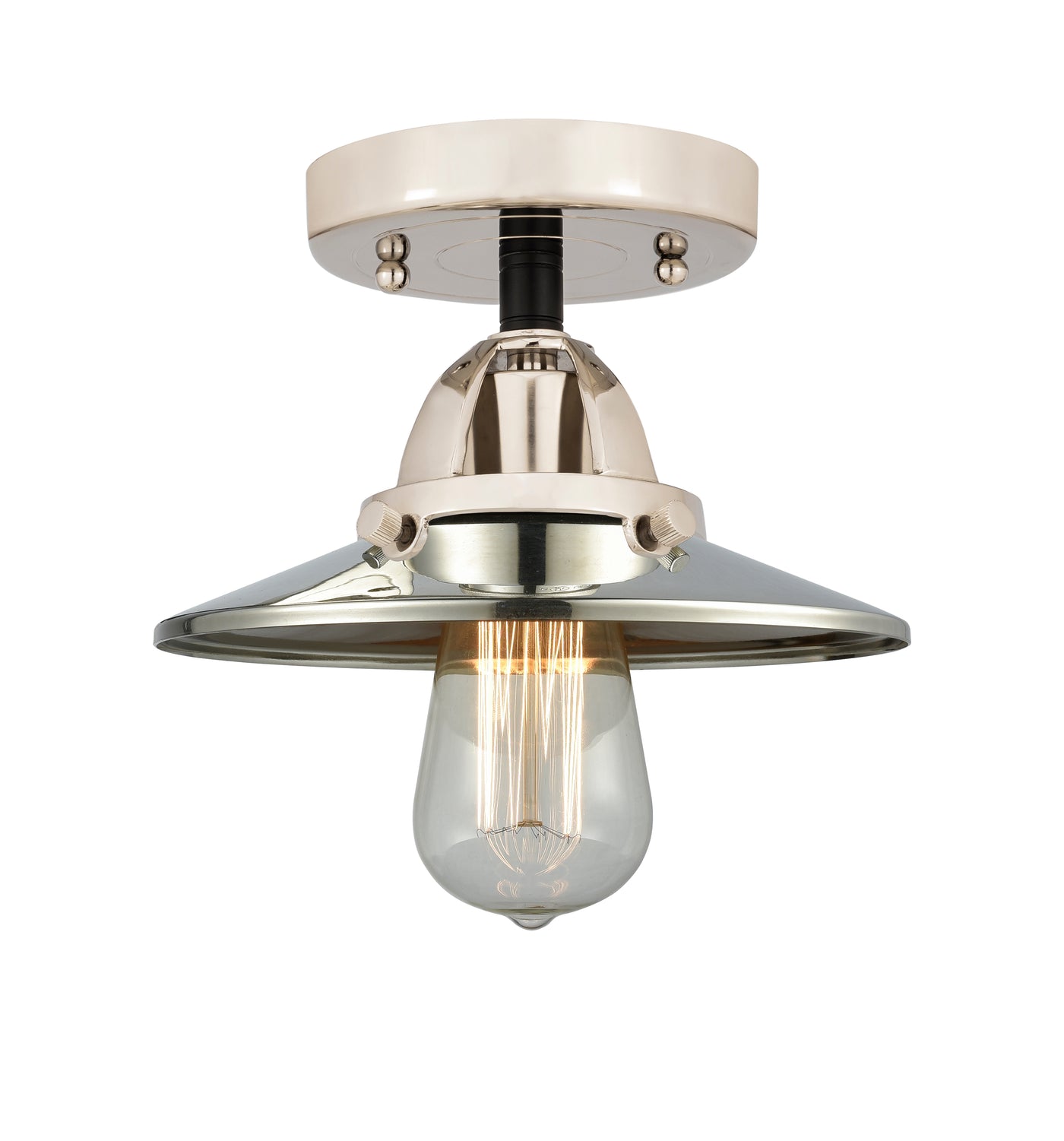 Nouveau Semi-Flush Mount 2 Cast Brass