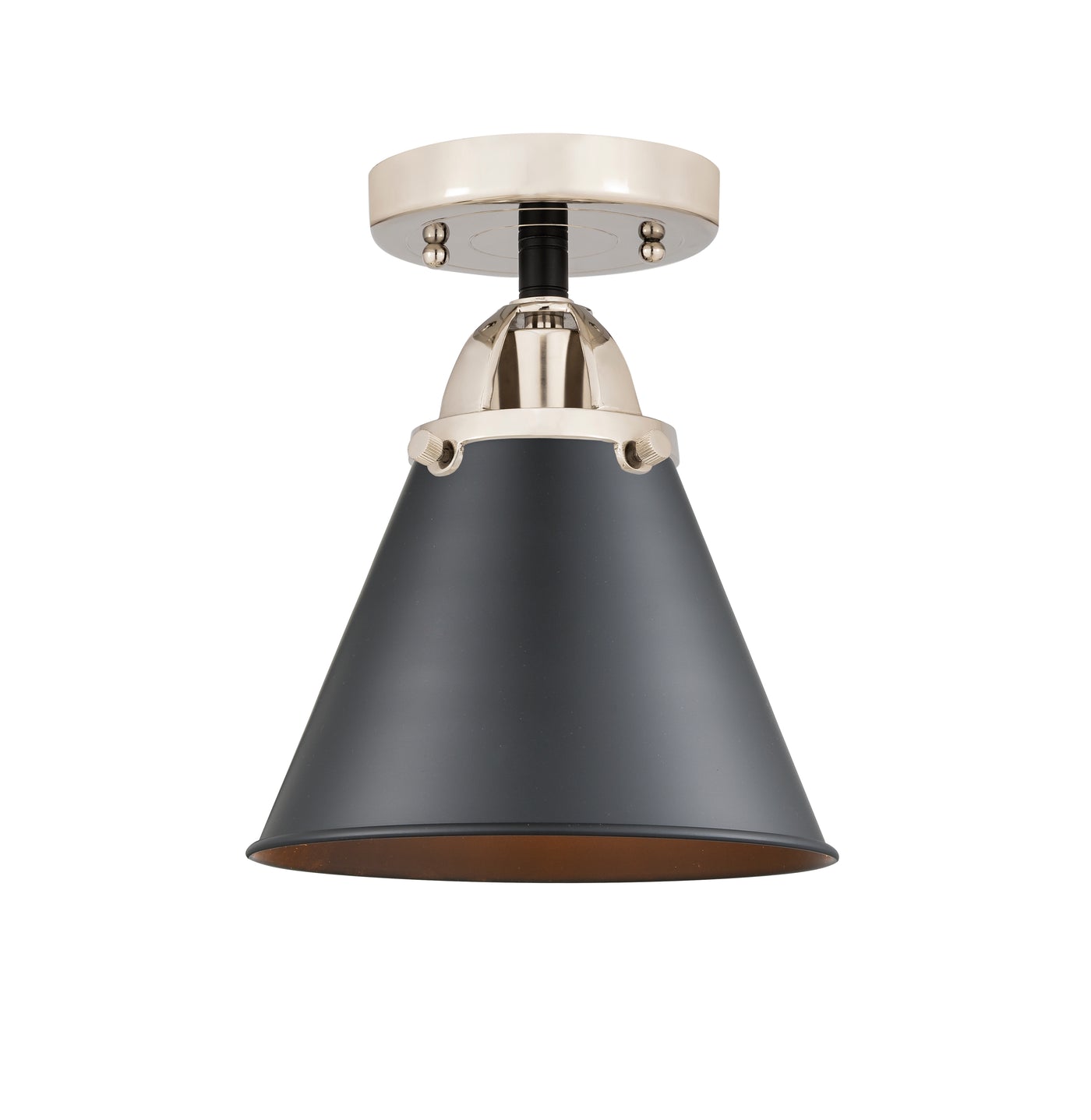 Nouveau Semi-Flush Mount 2 Light Satin Nickel