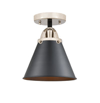 Nouveau Semi-Flush Mount Brushed Satin Nickel