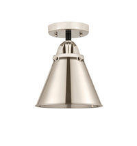 Nouveau Semi-Flush Mount 2 Light Satin Nickel