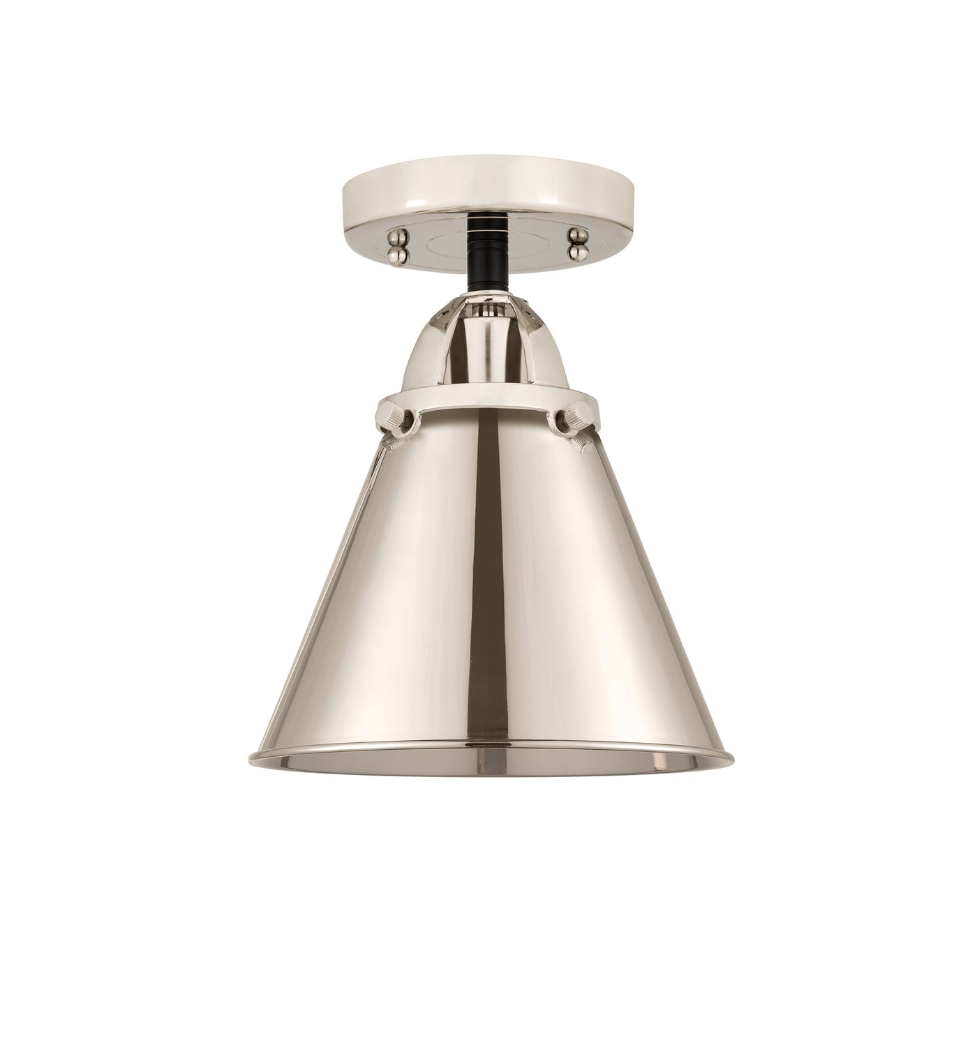 Nouveau Semi-Flush Mount Brushed Satin Nickel