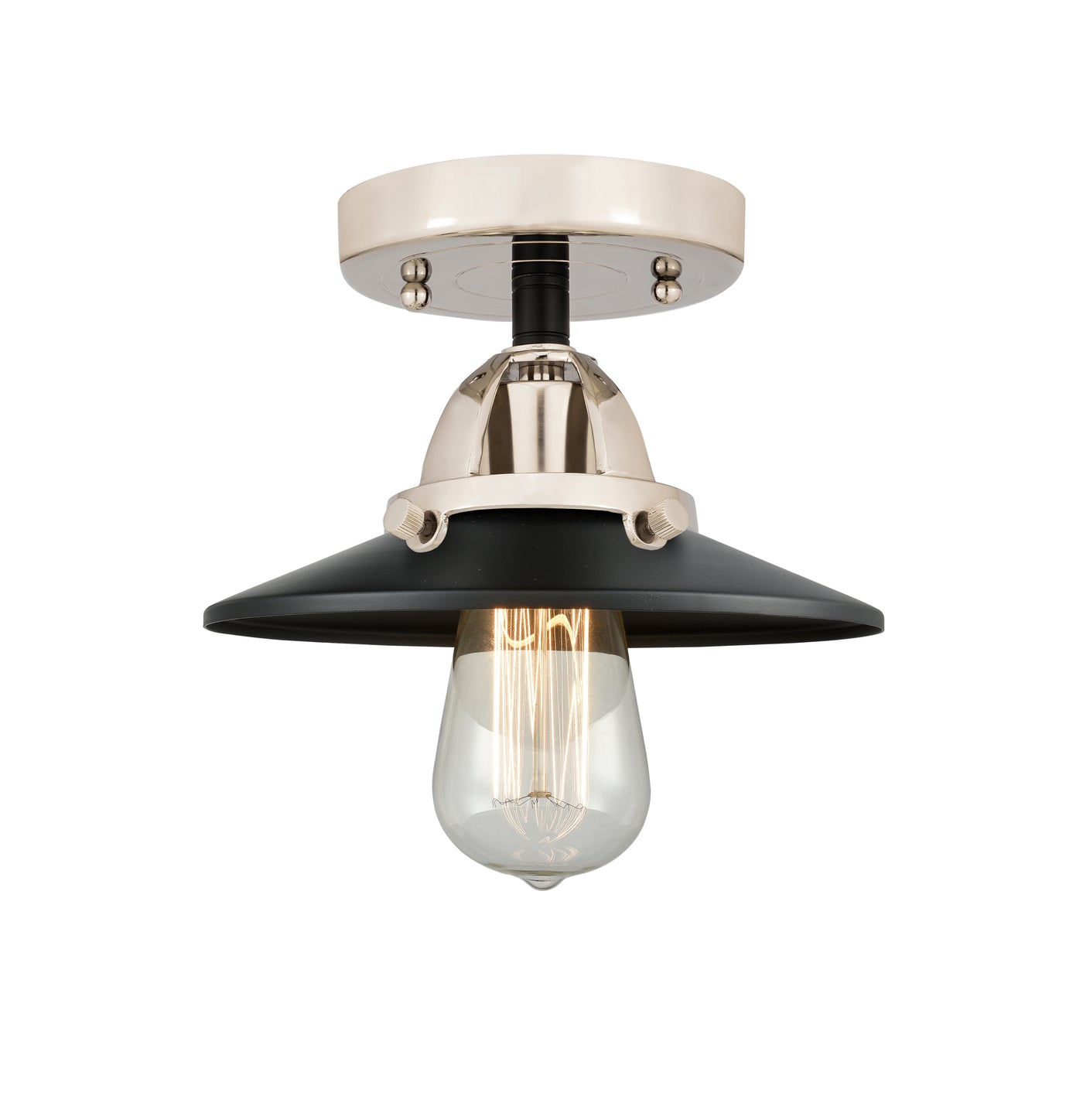 Nouveau Semi-Flush Mount 2 Cast Brass