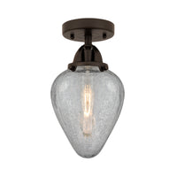 Nouveau Semi-Flush Mount Brushed Satin Nickel