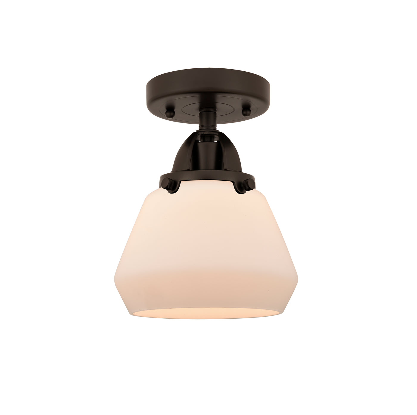 Nouveau Semi-Flush Mount Brushed Satin Nickel