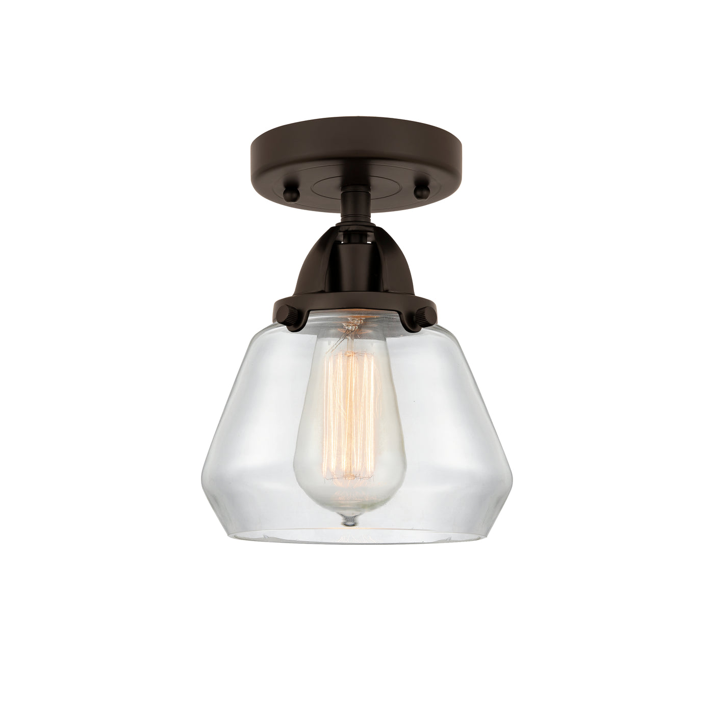 Nouveau Semi-Flush Mount Brushed Satin Nickel