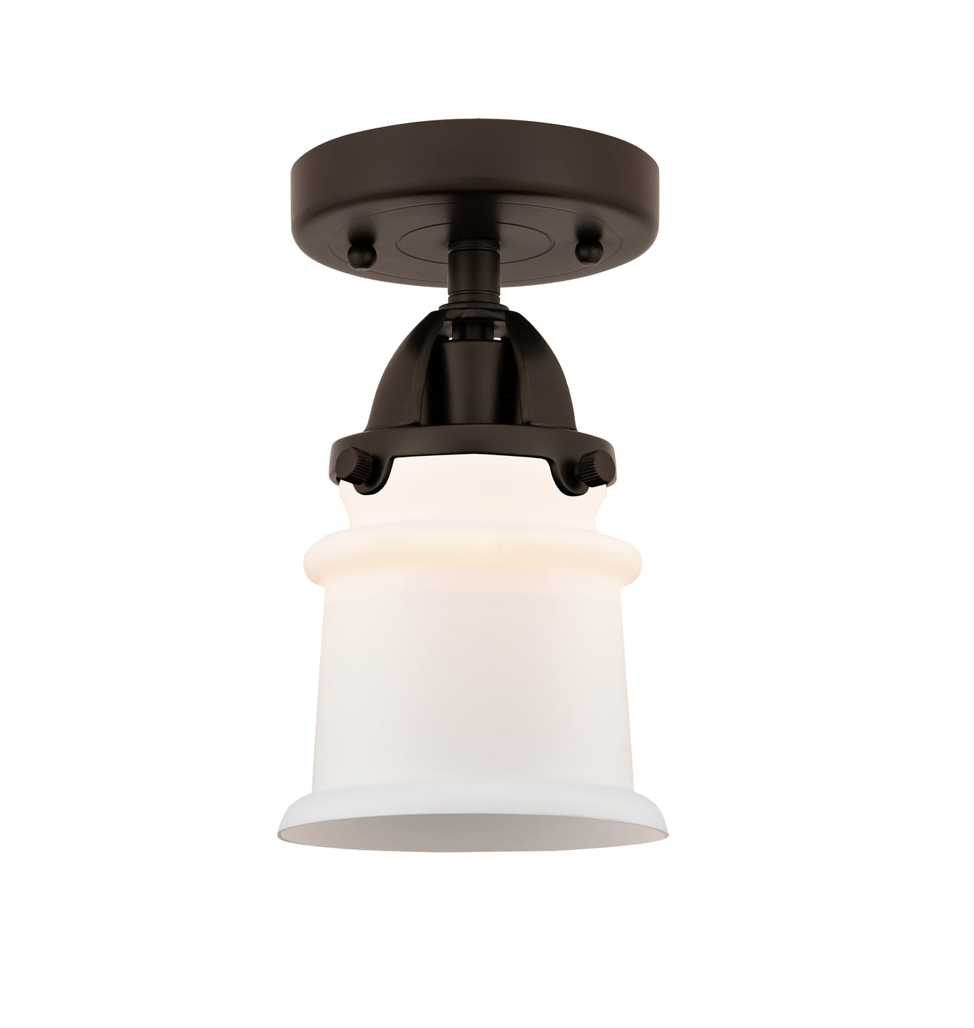 Nouveau Semi-Flush Mount Brushed Satin Nickel