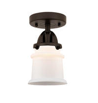 Nouveau Semi-Flush Mount Brushed Satin Nickel