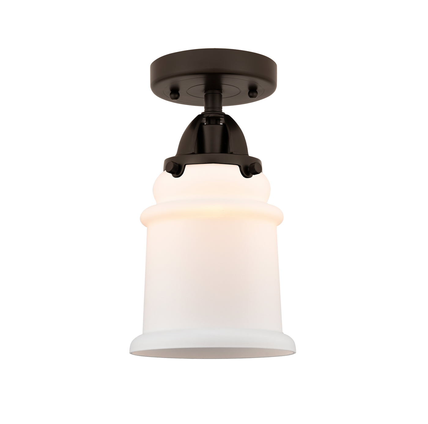 Nouveau Semi-Flush Mount Brushed Satin Nickel