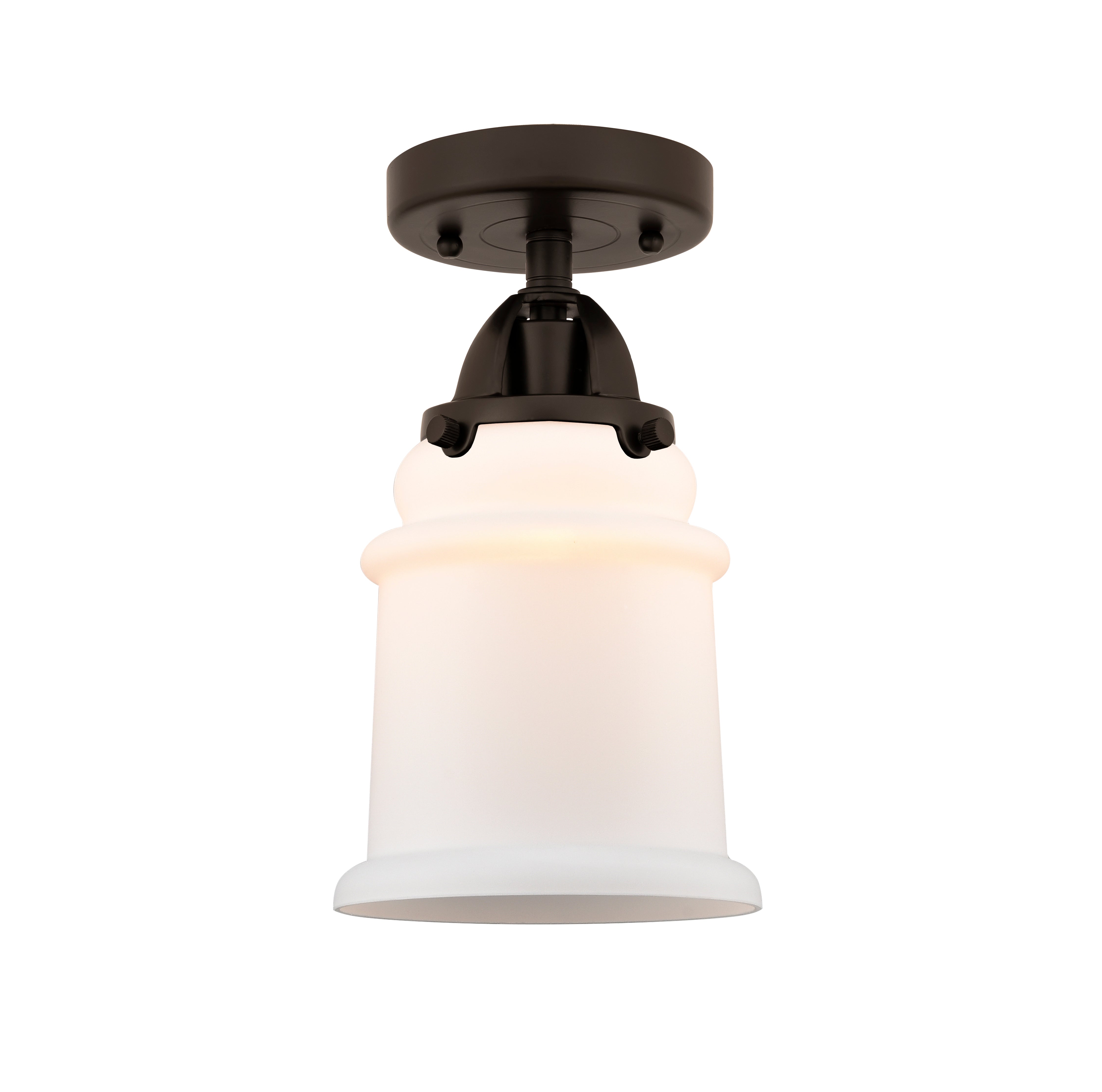 Nouveau Semi-Flush Mount Brushed Satin Nickel