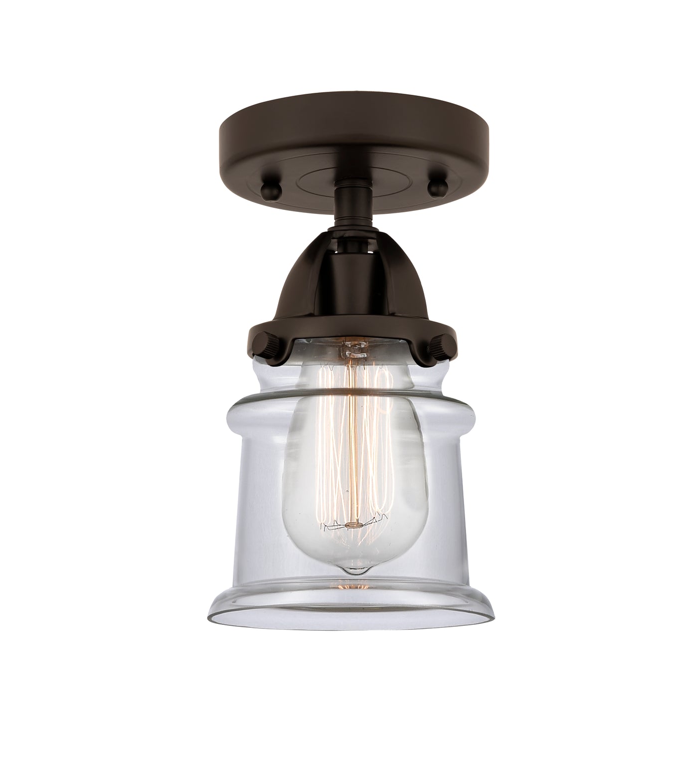 Nouveau Semi-Flush Mount Brushed Satin Nickel