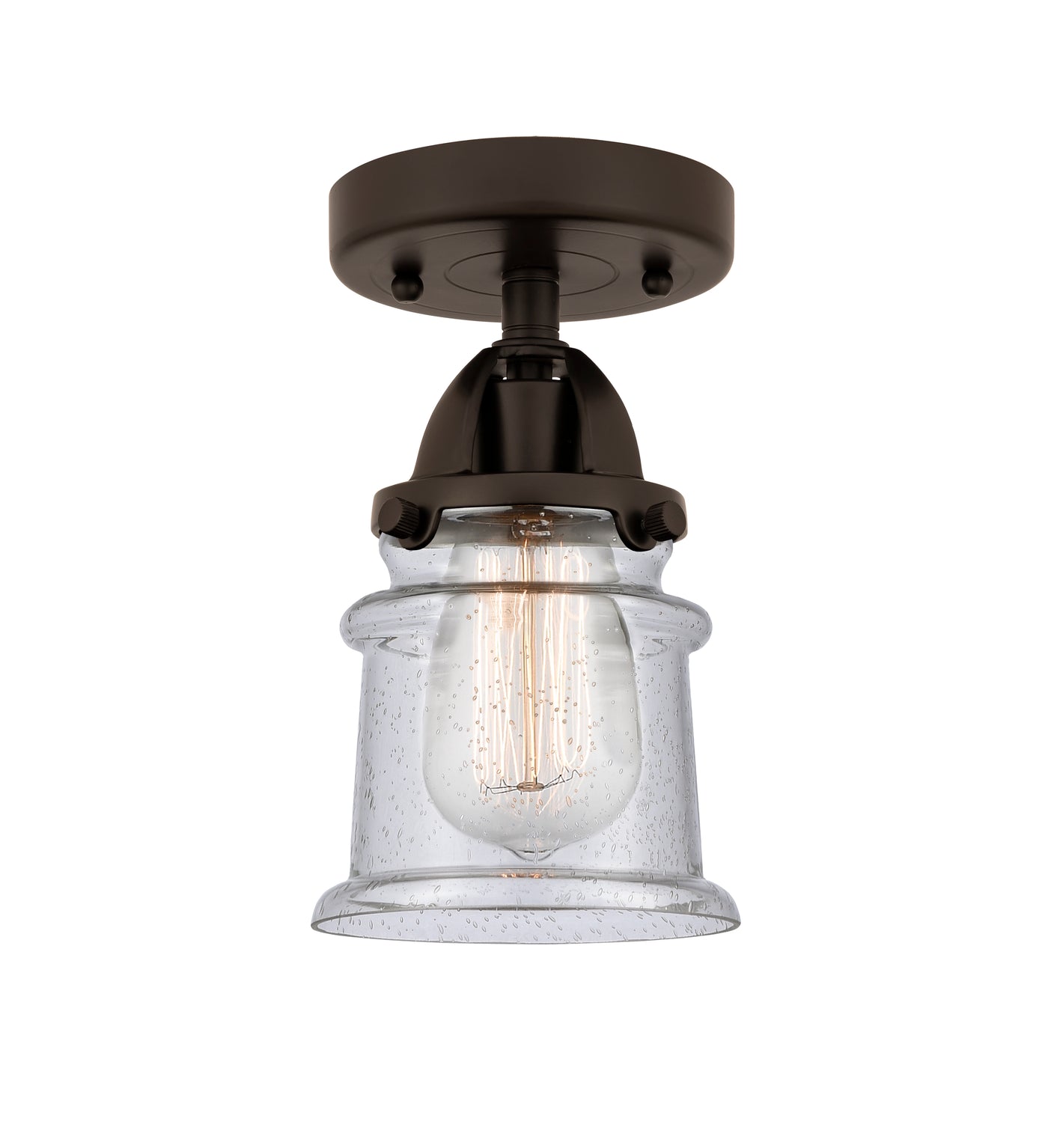 Nouveau Semi-Flush Mount Brushed Satin Nickel