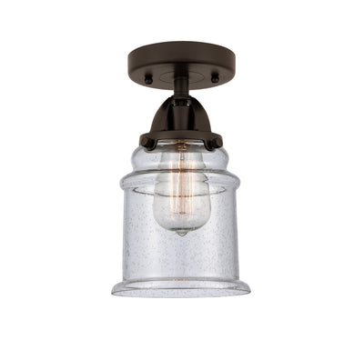 Nouveau Semi-Flush Mount Brushed Satin Nickel