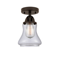 Nouveau Semi-Flush Mount Brushed Satin Nickel